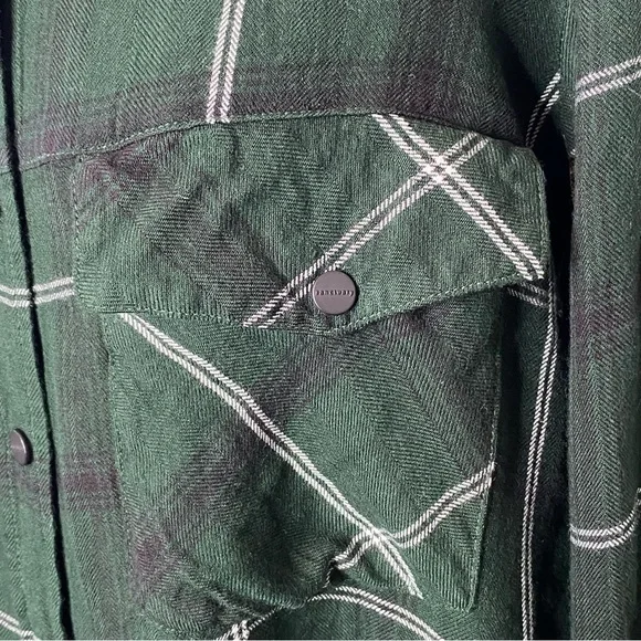 Sanctuary Green Plaid Boyfriend Shirt - Picture 7 of 11